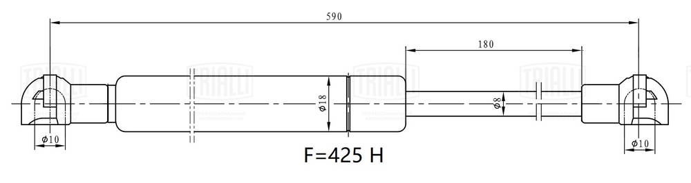 Gas Spring, boot/cargo area (GS 1402)