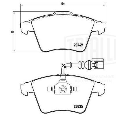 Brake Pad Set, disc brake (PF 4374)