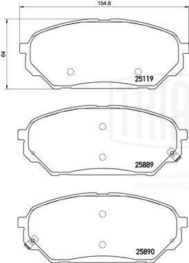 Brake Pad Set, disc brake