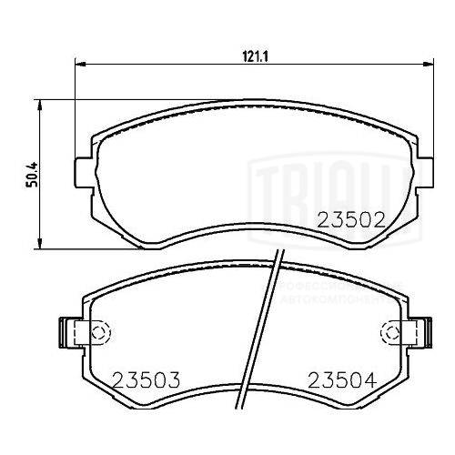 Brake Pad Set, disc brake (PF 4303)