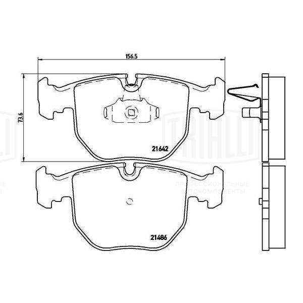 Brake Pad Set, disc brake (PF 4175)