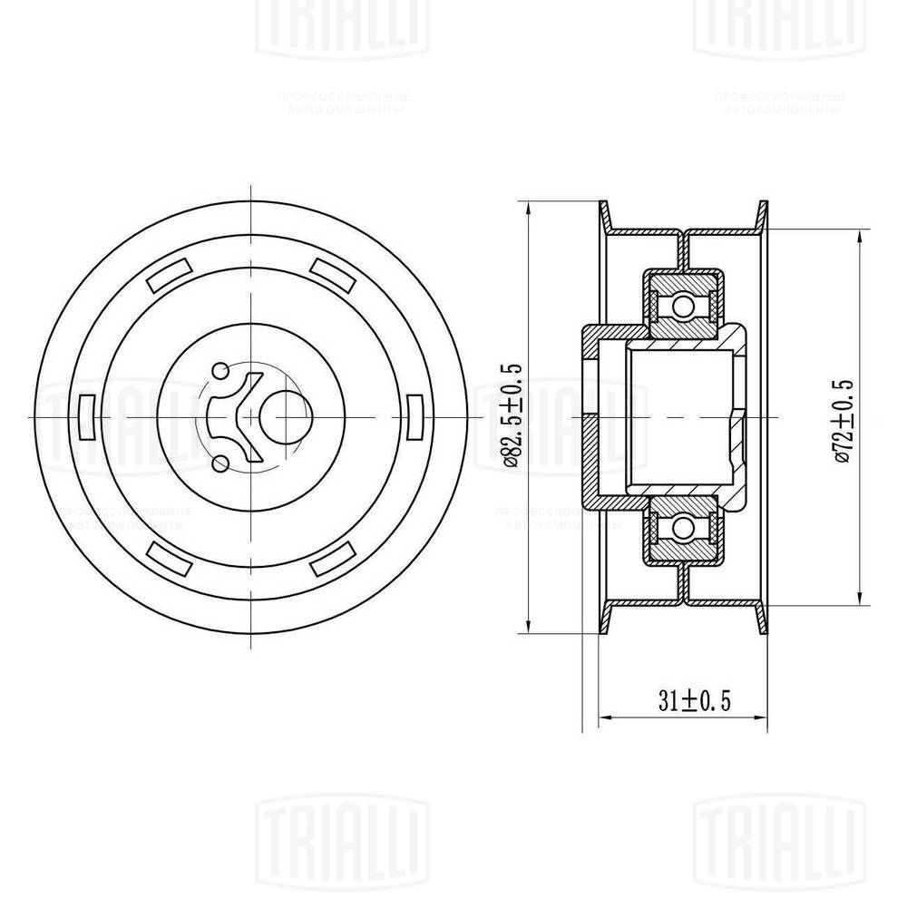Deflection/Guide Pulley, timing belt