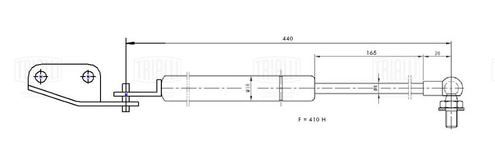 Gas Spring, boot/cargo area (GS 2401)