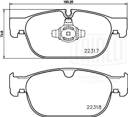 Brake Pad Set, disc brake (PF 4345)