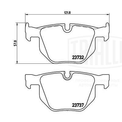 Brake Pad Set, disc brake (PF 4006)