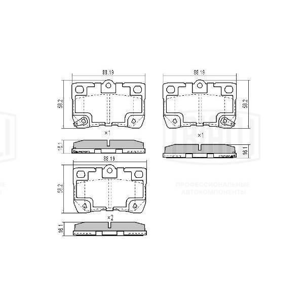 Brake Pad Set, disc brake