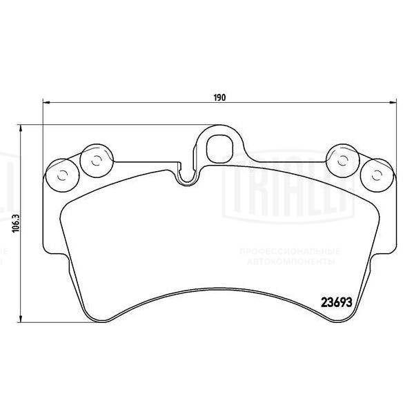 Brake Pad Set, disc brake (PF 4381)