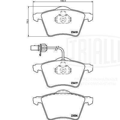 Brake Pad Set, disc brake (PF 4208)