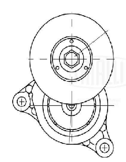 Belt Tensioner, V-ribbed belt (CM 5117)