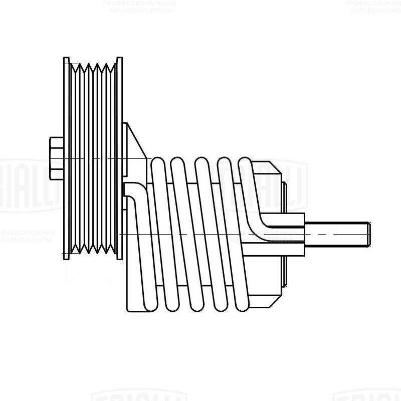 Deflection/Guide Pulley, V-ribbed belt
