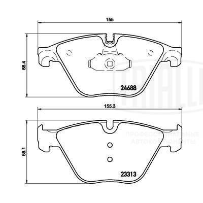 Brake Pad Set, disc brake (PF 4189)