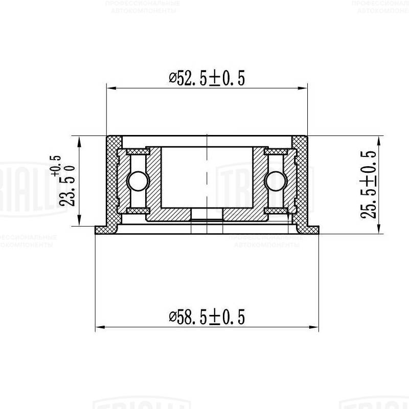 Deflection/Guide Pulley, timing belt