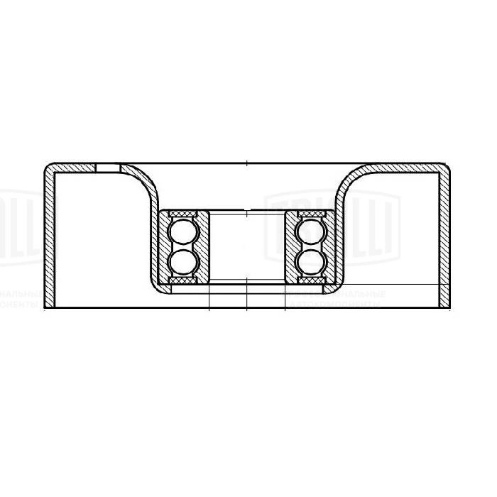 Deflection/Guide Pulley, V-ribbed belt