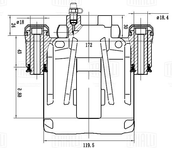 Brake Caliper (CF 162162)