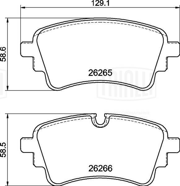 Brake Pad Set, disc brake (PF 4475)