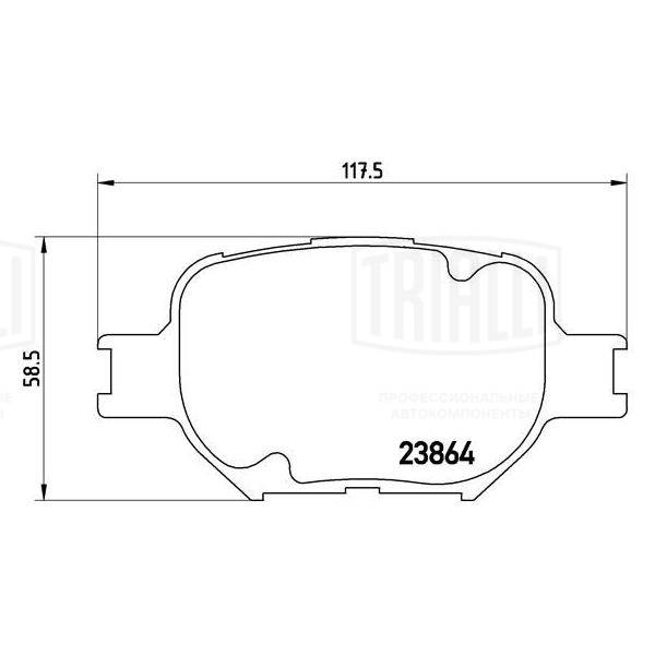 Brake Pad Set, disc brake (PF 4338)