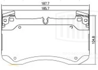 Brake Pad Set, disc brake (PF 2252)