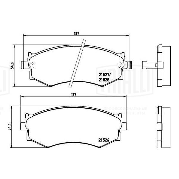 Brake Pad Set, disc brake (PF 4302)