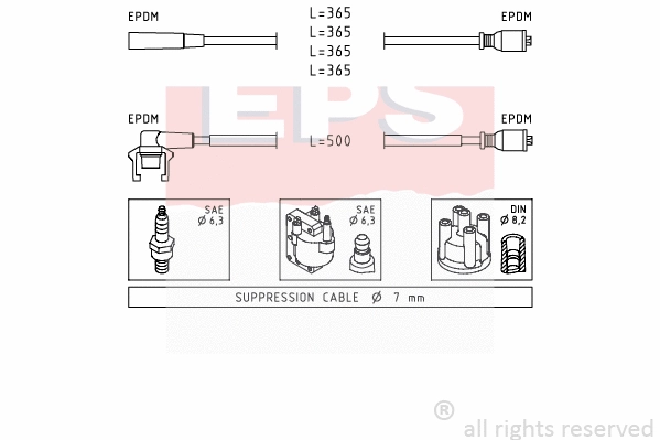 Ignition Cable Kit (EPS-1501 332)