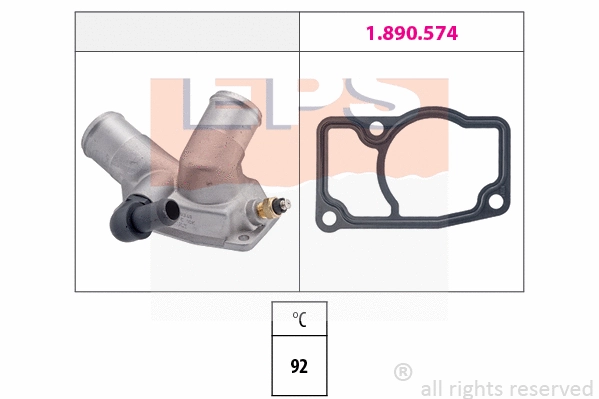 Thermostat, coolant (EPS-1880 348)