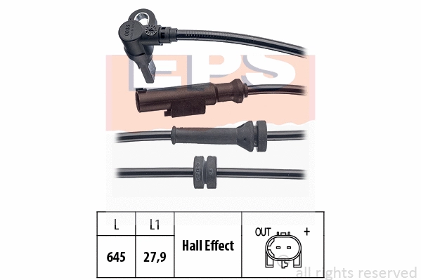 Sensor, wheel speed (EPS-1960 086)