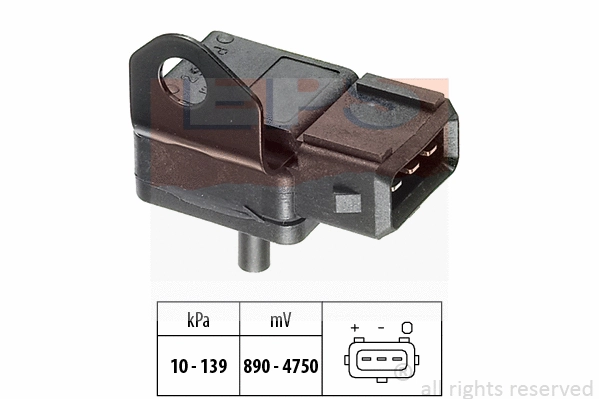 Air Pressure Sensor, altitude adaption (EPS-1993 111)