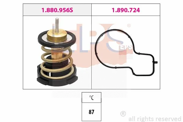 Thermostat, coolant (EPS-1880 956)
