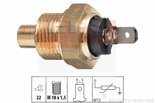 Sensor, coolant temperature (EPS-1830 008)