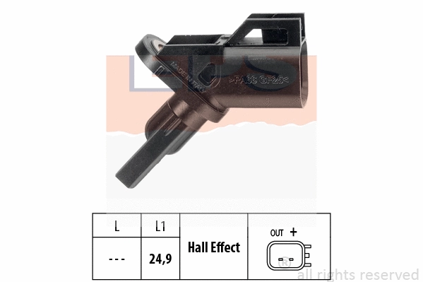 Sensor, wheel speed (EPS-1960 005)