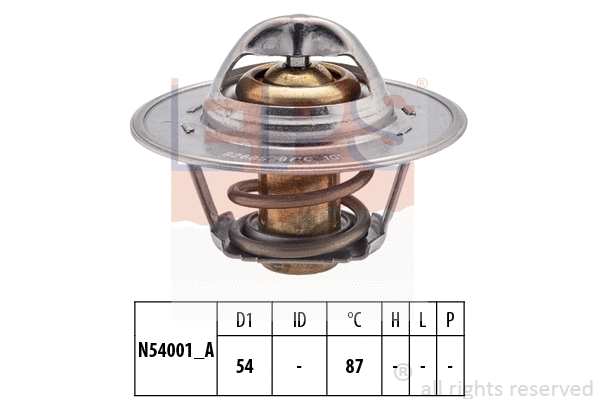 Thermostat, coolant (EPS-1880 547S)