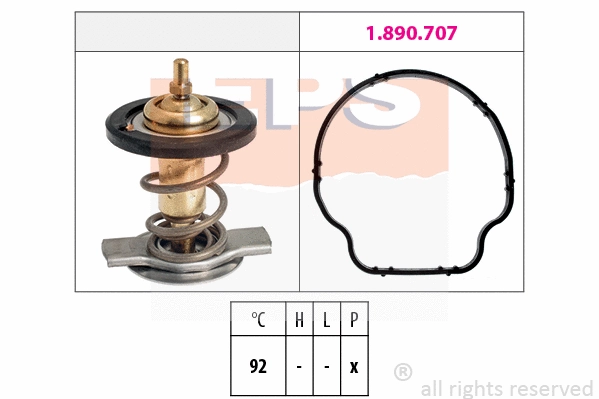 Thermostat, coolant (EPS-1880 929)