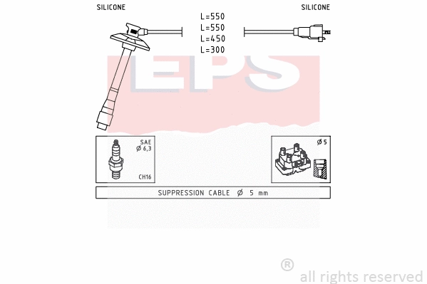 Ignition Cable Kit (EPS-1501 856)