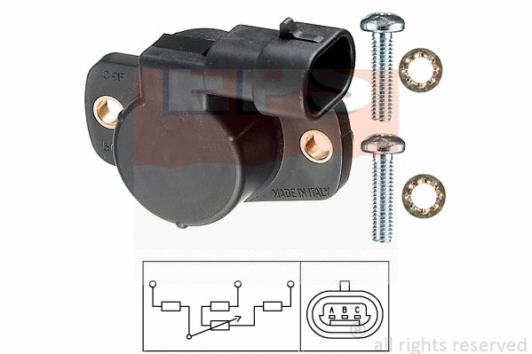 Sensor, throttle position (EPS-1995 094)