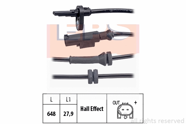 Sensor, wheel speed (EPS-1960 088)