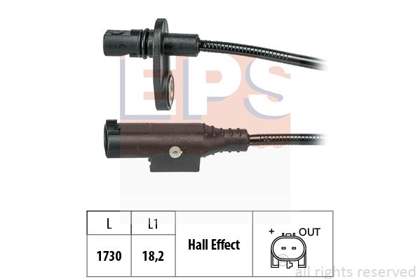 Sensor, wheel speed (EPS-1960 249)
