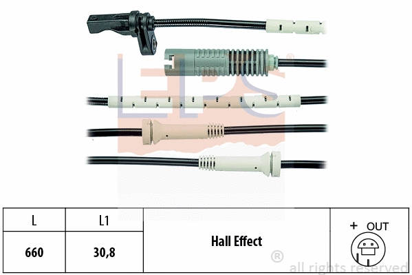 Sensor, wheel speed (EPS-1960 089)