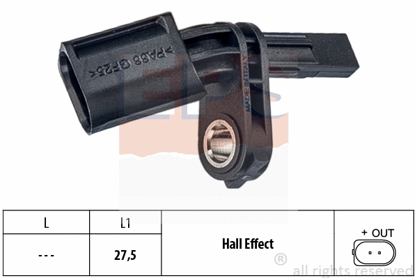 Sensor, wheel speed (EPS-1960 173)