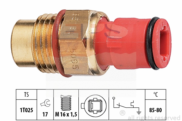 Temperature Switch, radiator fan (EPS-1850 095)