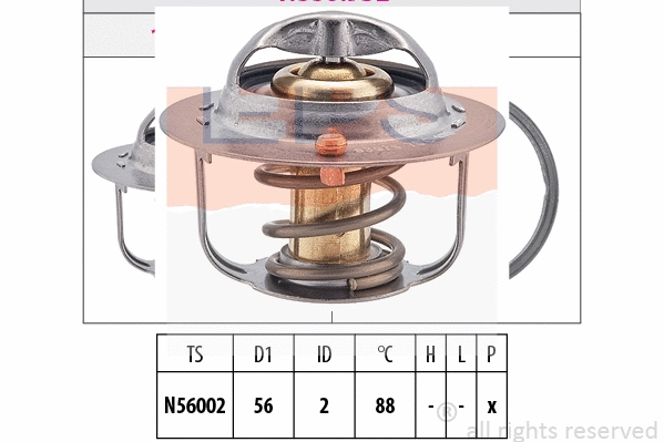 Thermostat, coolant (EPS-1880 952S)
