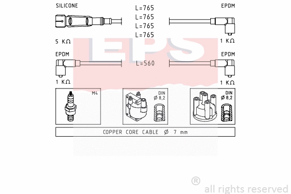 Ignition Cable Kit (EPS-1500 727)