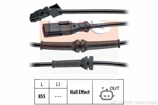 Sensor, wheel speed (EPS-1960 104)