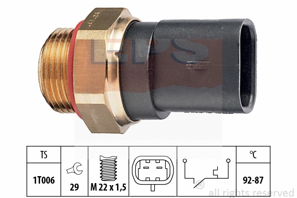 Temperature Switch, radiator fan (EPS-1850 187)