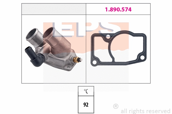 Thermostat, coolant (EPS-1880 346)