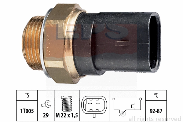 Temperature Switch, radiator fan (EPS-1850 031)