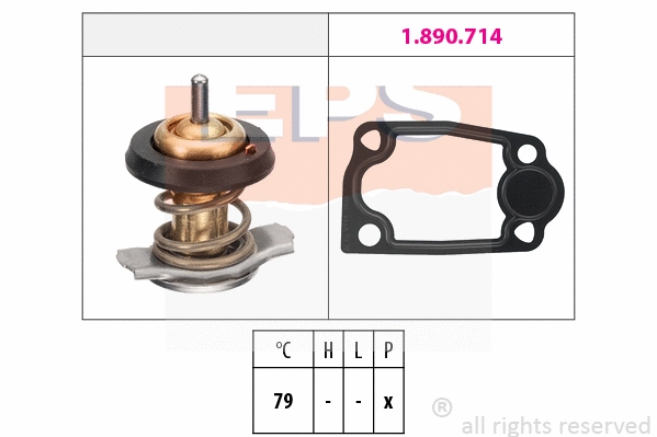 Thermostat, coolant (EPS-1880 942)
