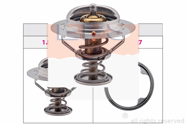 Thermostat, coolant (EPS-1880 491S)