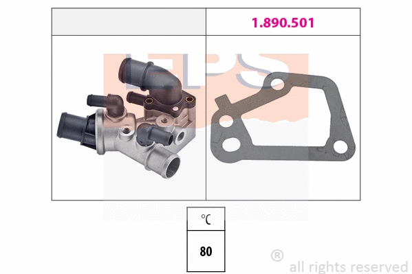 Thermostat, coolant (EPS-1880 104)