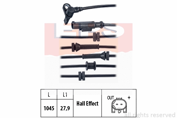 Sensor, wheel speed (EPS-1960 159)