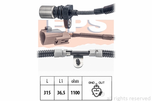 Sensor, crankshaft pulse (EPS-1953 502)