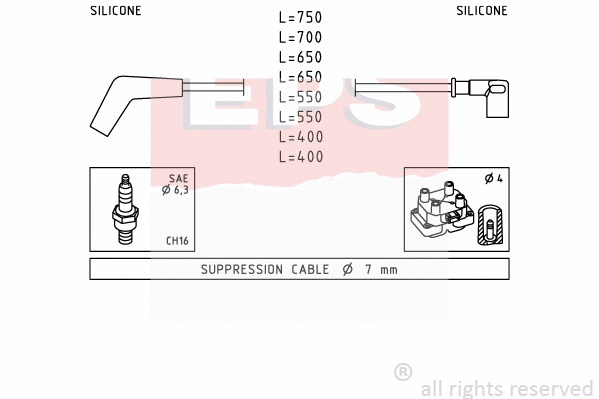 Ignition Cable Kit (EPS-1499 107)